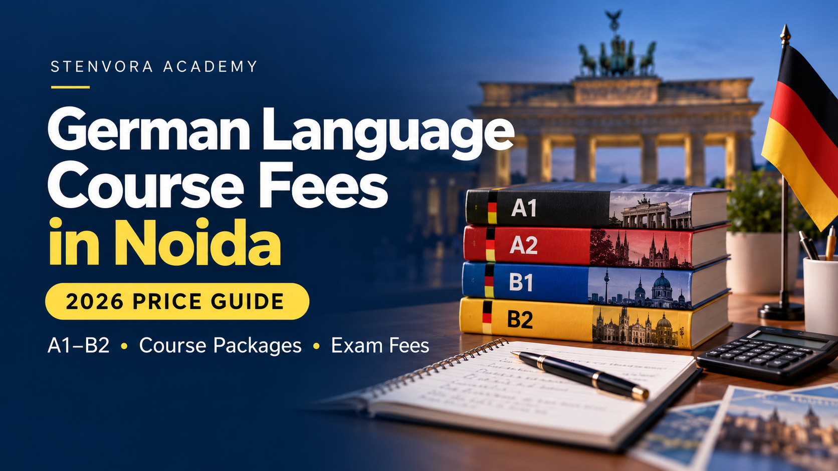 German Language Course Fees in Noida: A1–B2 Costs, Packages & Exam Fees